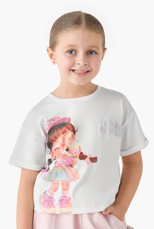 Juniors Graphic Print T-shirt