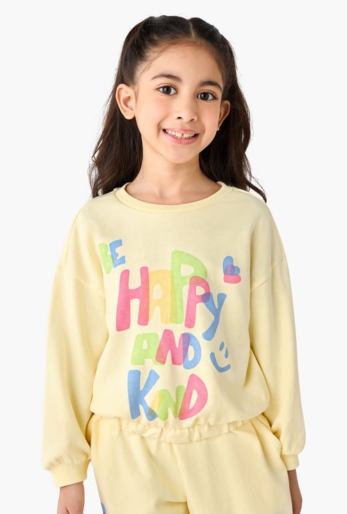 Juniors Graphic Print Sweatshirt