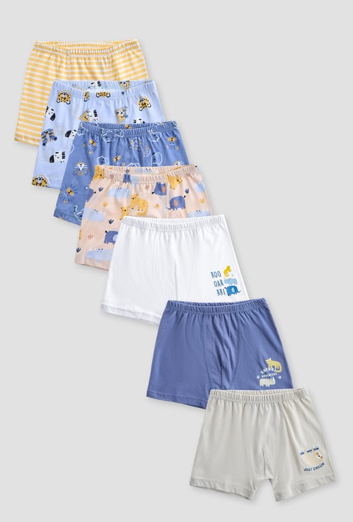 Juniors Printed Trunks - Pack of 7