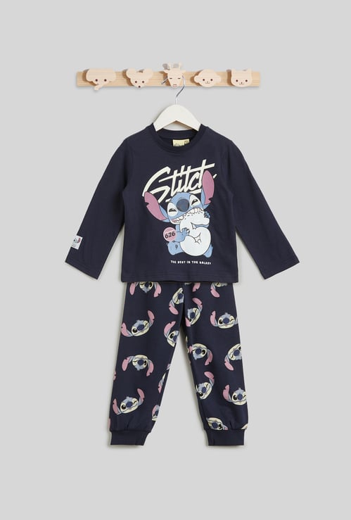Juniors Lilo And Stitch Print T-shirt and Joggers Set
