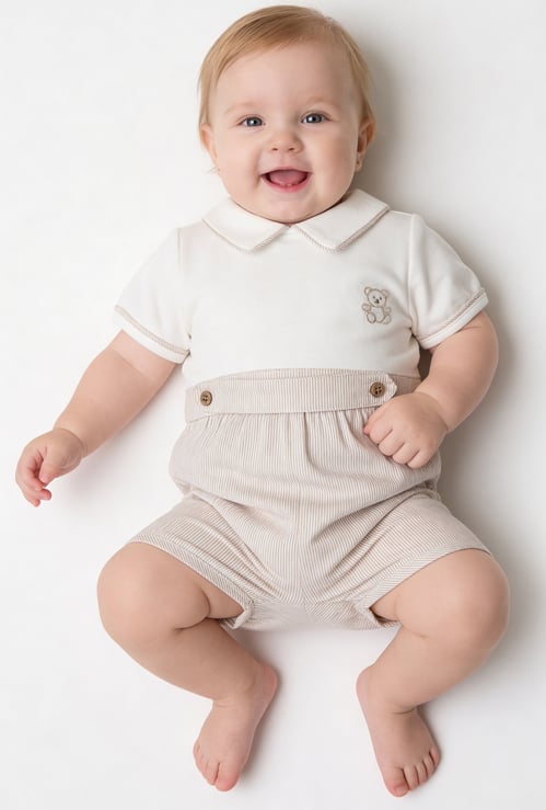 Giggles Colourblocked Romper