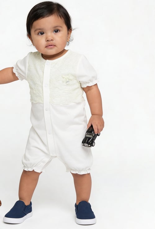Giggles Lace Detail Romper