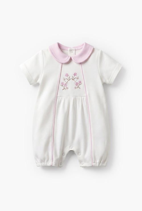 Giggles Embroidered Romper