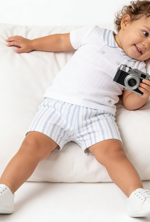 Giggles Woven T-shirt and Shorts Set