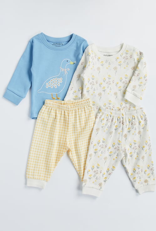 Juniors Assorted T-shirt and Pyjama - Set of 2