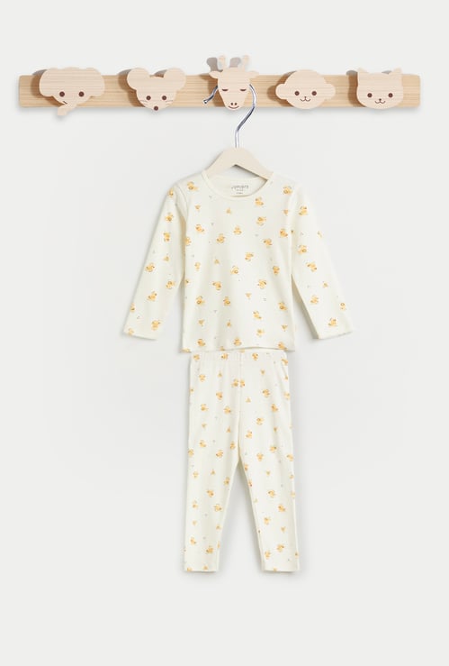 Juniors Duck Print T-shirt and Pyjamas Set