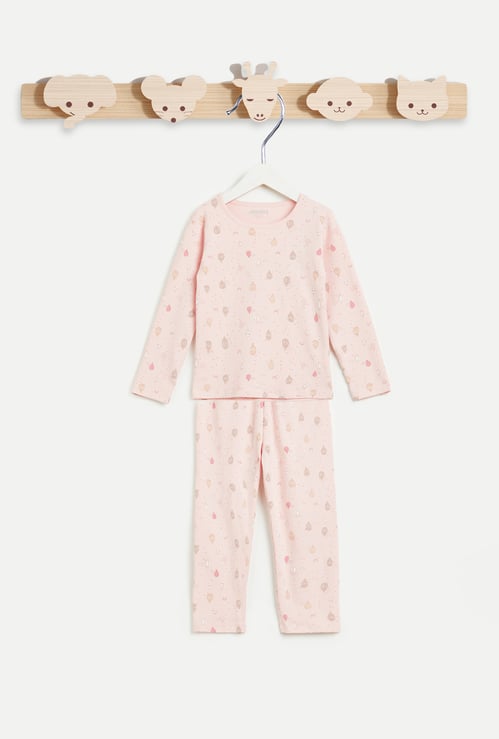 Juniors All-Over Print T-shirt and Pyjamas Set