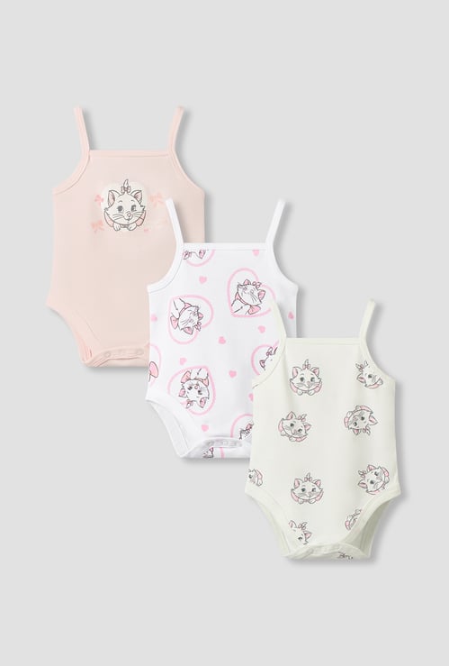 Juniors Marie Print Strappy Bodysuit - Pack of 3