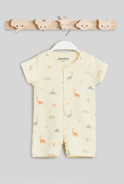 Juniors Printed Rompers with Snap Button