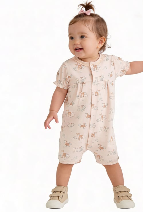 Juniors Printed Romper