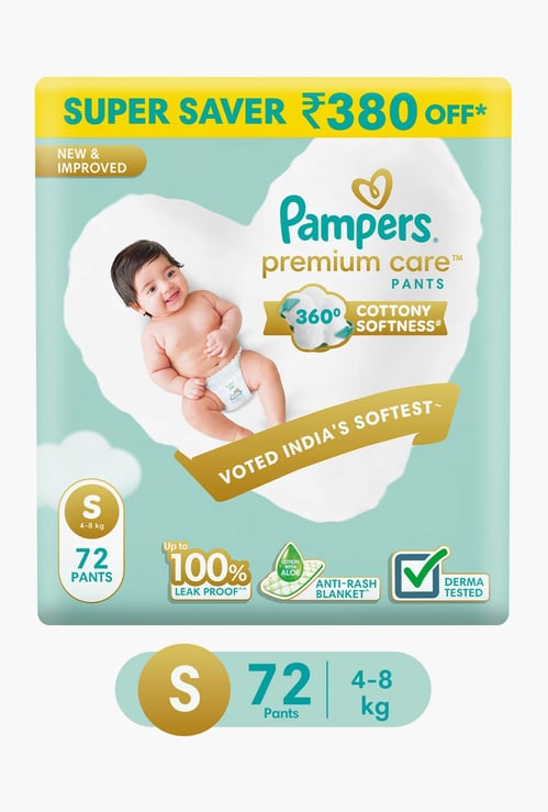 Pampers Cottony Softness Diaper Pants - Size S - 72 Pcs