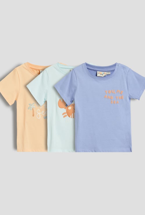 Juniors Printed T-shirt - Pack of 3