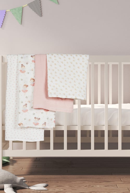 Juniors Crinkled Swaddle Blanket - Pack of 3