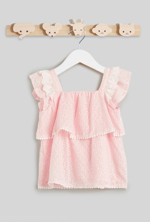 Giggles Printed Layered Top