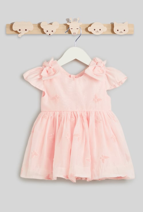 Giggles Embroidered A-line Dress