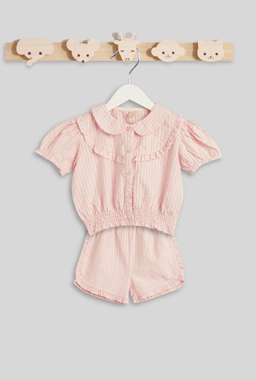 Giggles Seersucker Top and Short Sets