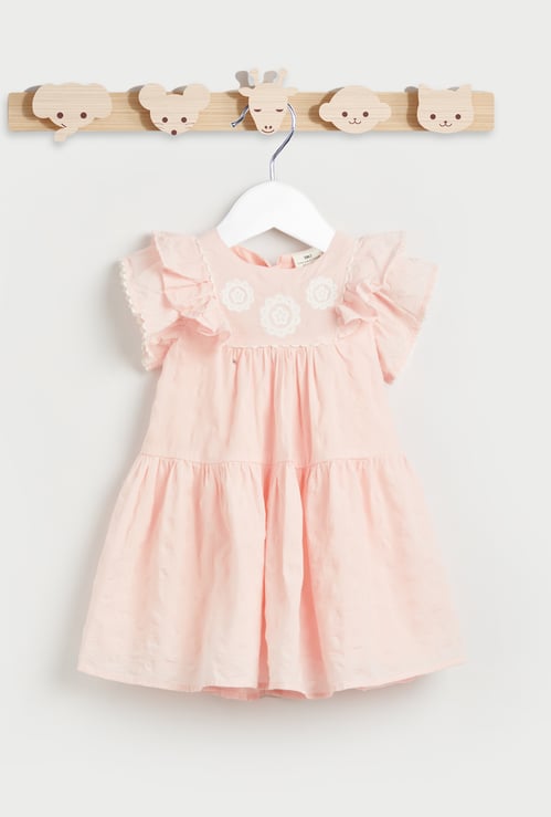 Juniors Embroidered A-line Dress