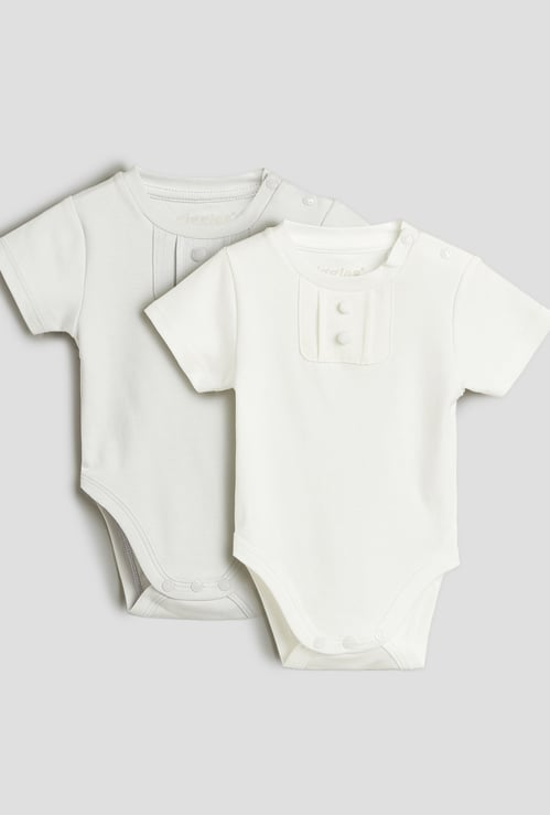 Giggles Solid Bodysuits - Pack of 2