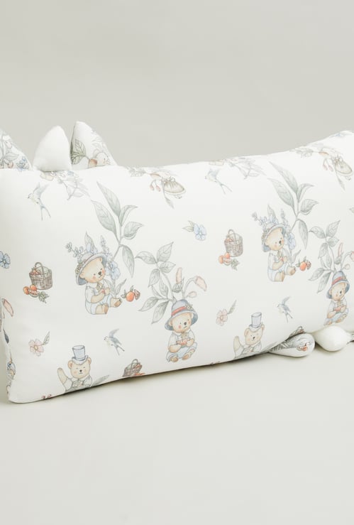 Giggles Bear Print Baby Pillow