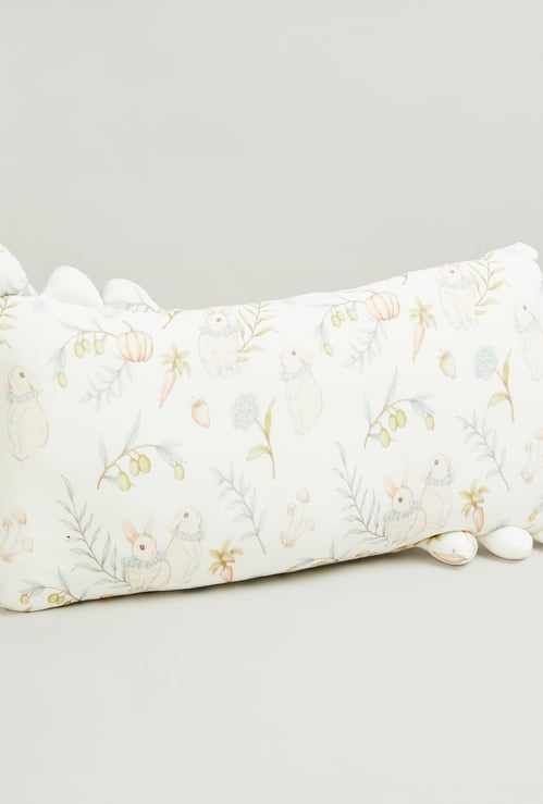 Giggles Bunny Print Baby Pillow