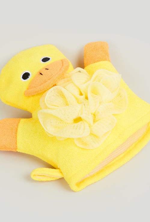 Juniors 3D Duck Mitten Loofah