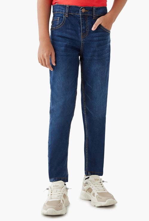 Juniors Boys Washed Jeans