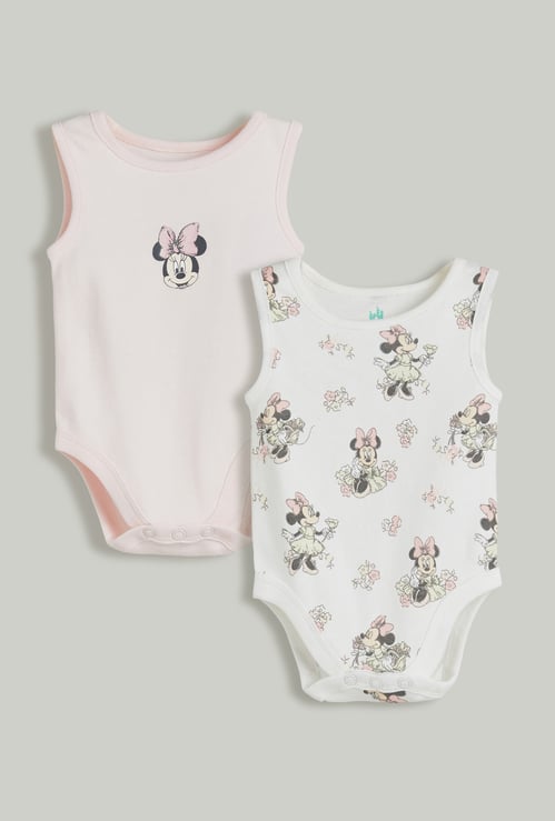 Juniors Minnie Mouse Print Bodysuit - Pack of 2