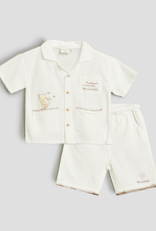 Juniors Printed Shirt and Shorts Set