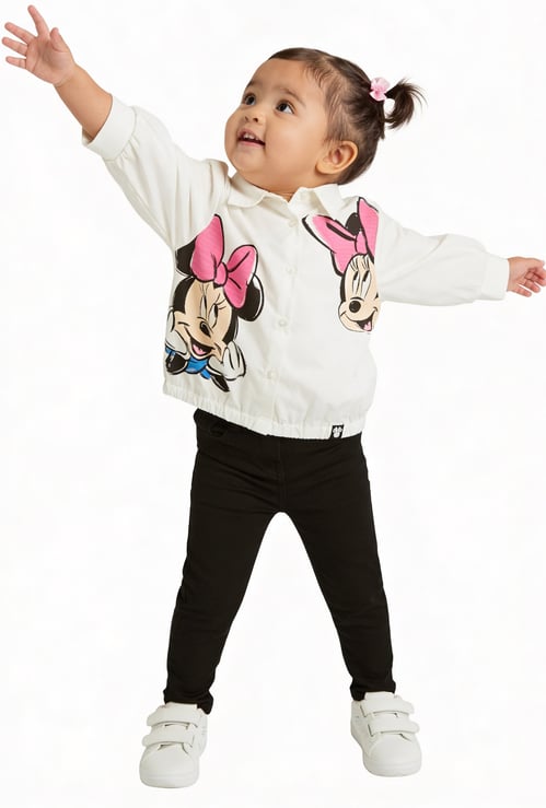 Juniors Minnie Mouse Print Shirt