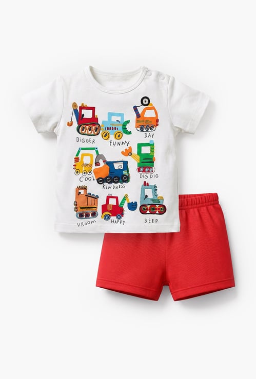 Juniors Applique T-shirt & Short Set