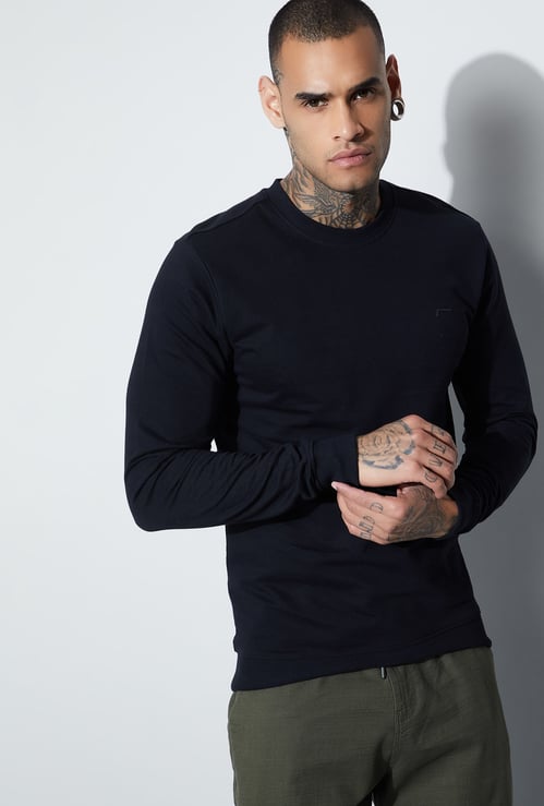 FAME FOREVER Solid Sweatshirt