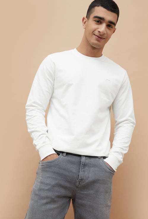 FAME FOREVER Solid Sweatshirt