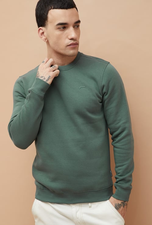 FAME FOREVER Solid Sweatshirt