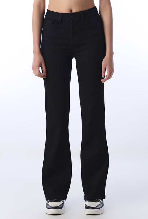 ONLY Solid Flared Jeans