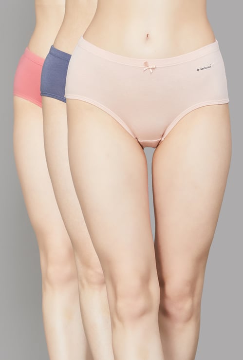 AMANTE Assorted Hipster Panties - Pack of 3