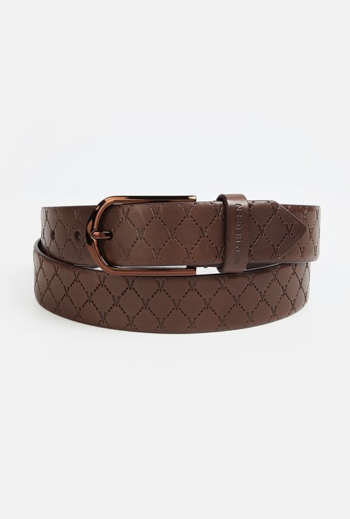 VAN HEUSEN Embossed Leather Belt