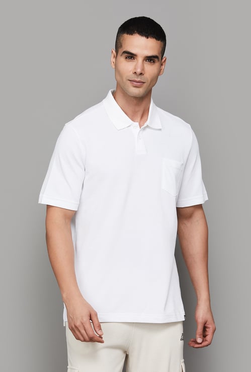 ADIDAS Solid Polo T-shirt