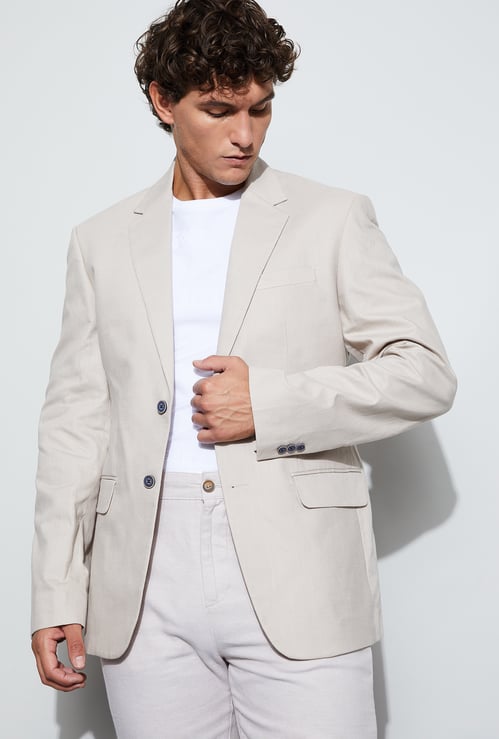 CODE Solid Tailored Fit Blazer
