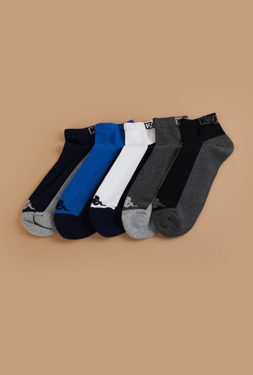 KAPPA Men Solid Ankle Length Socks - Pack of 5