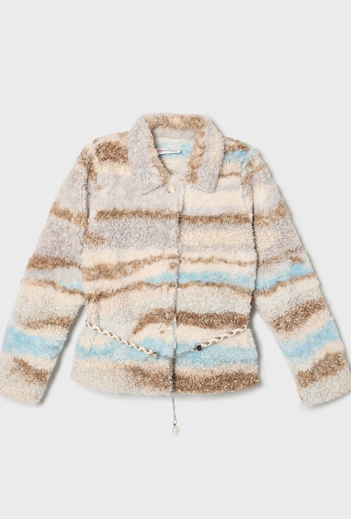 PEPPERMINT Girls Textured Jacket
