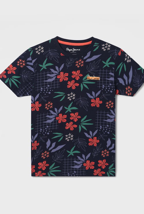 PEPE JEANS Boys Floral Print T-shirt