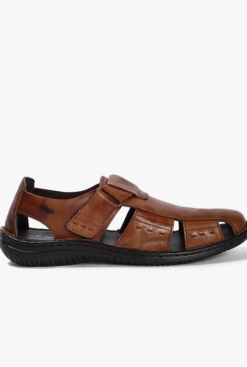 LEE COOPER Leather Fisherman Sandals
