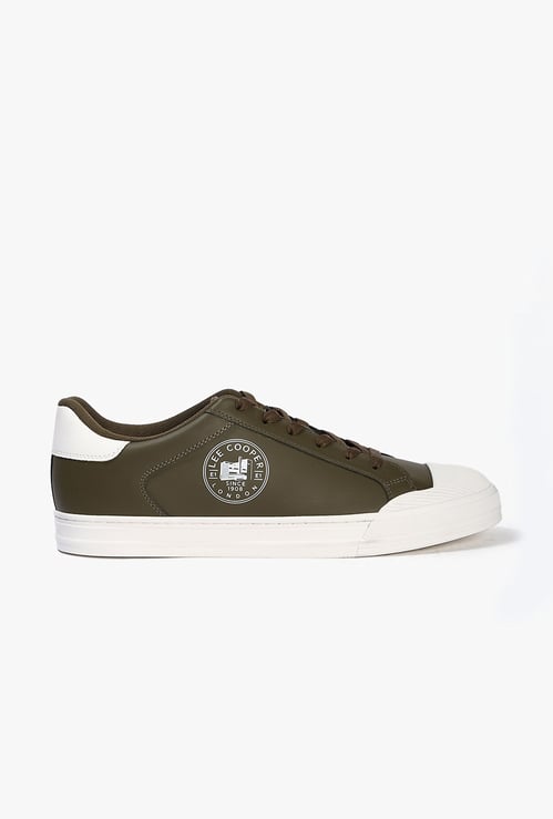 LEE COOPER Colourblock Cap Toe Leather Sneakers
