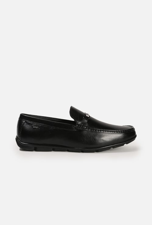 LEE COOPER Leather Bit Loafers