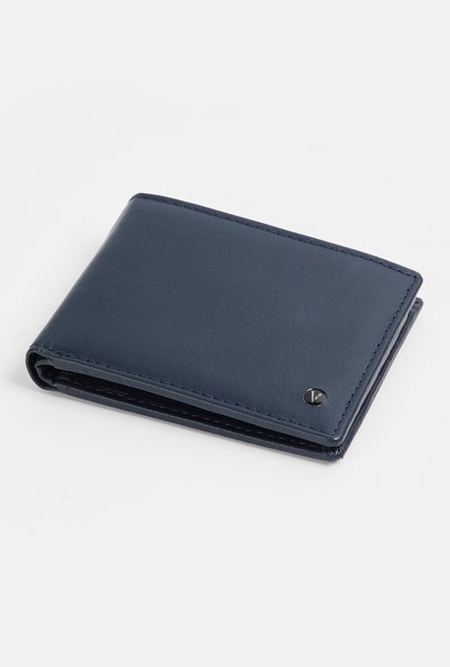 VAN HEUSEN Solid Leather Bi-Fold Wallet
