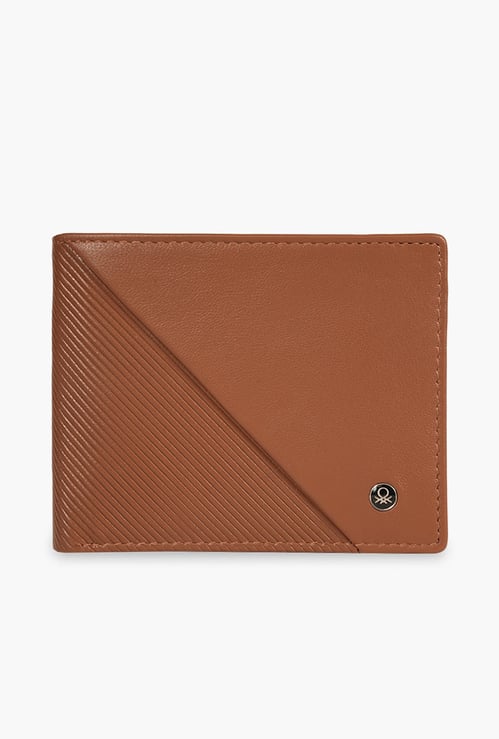UNITED COLORS OF BENETTON Pinstripe Textured Bi-Fold Wallet