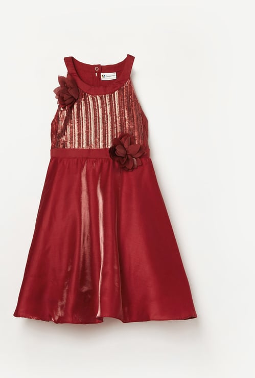 PEPPERMINT Girls Sequinned A-line Dress