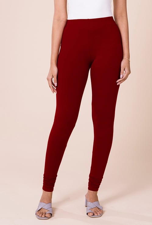 GO COLORS Solid Leggings