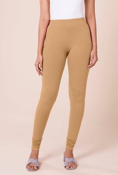 GO COLORS Solid Leggings
