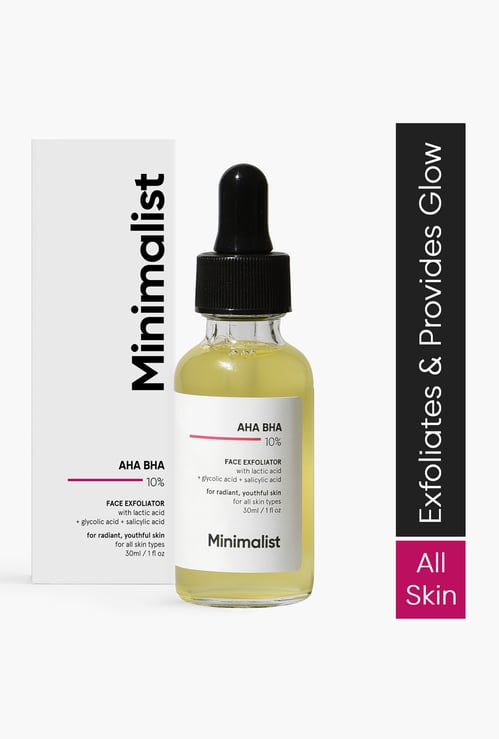 MINIMALIST AHA BHA 10 Percent Face Exfoliator - 30ml